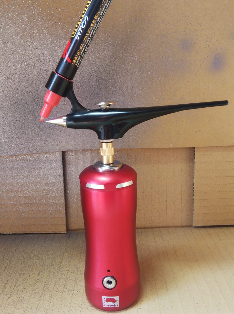 充電式USBエアブラシと合体😌