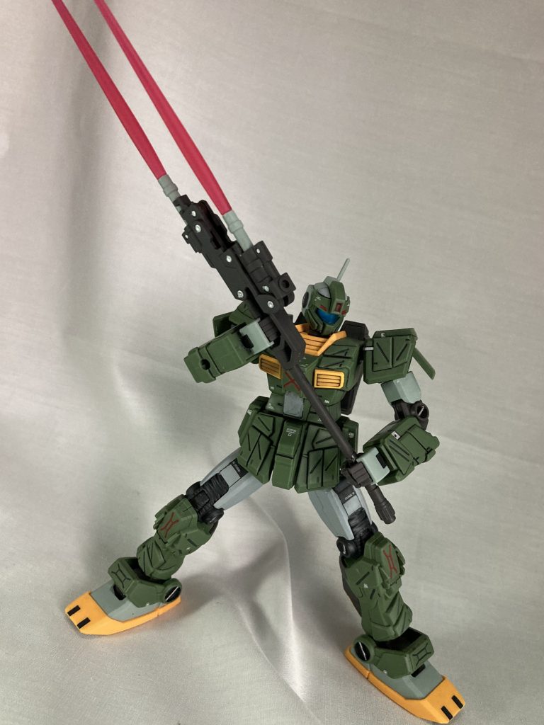 スピアをどっしり構えられるようになって改造した甲斐がありました