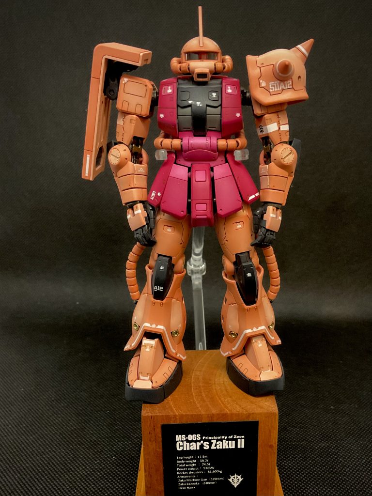 RGシャア専用ザクⅡ グラデーション塗装–5枚目/制作者：モリラボ