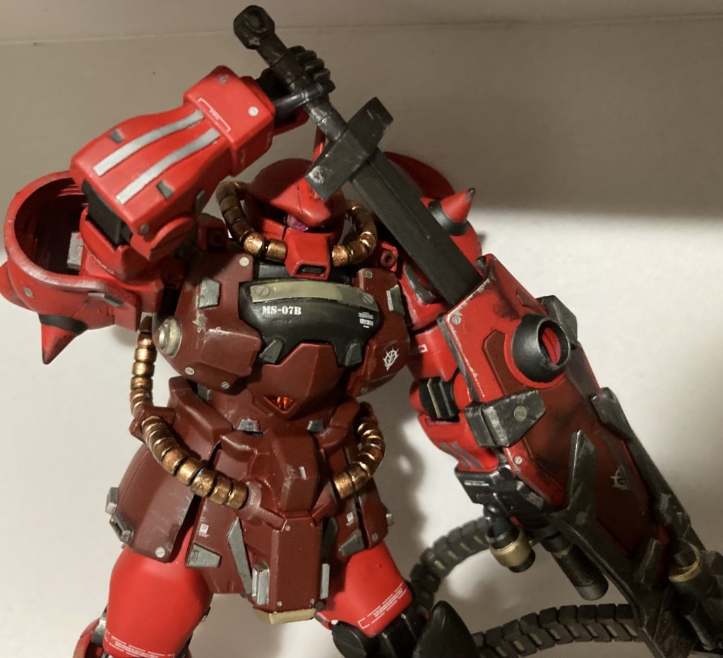 少し頑張って抜刀ポーズ。