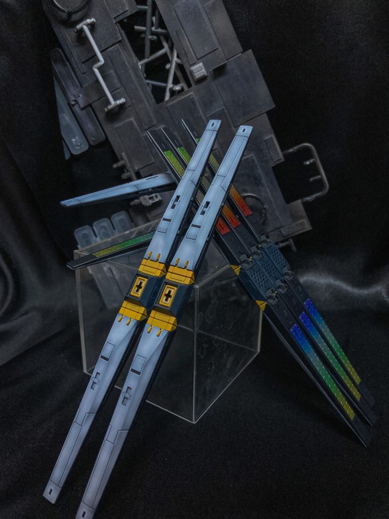 RG νガンダム HWS–2枚目/制作者：@Nekohige0511