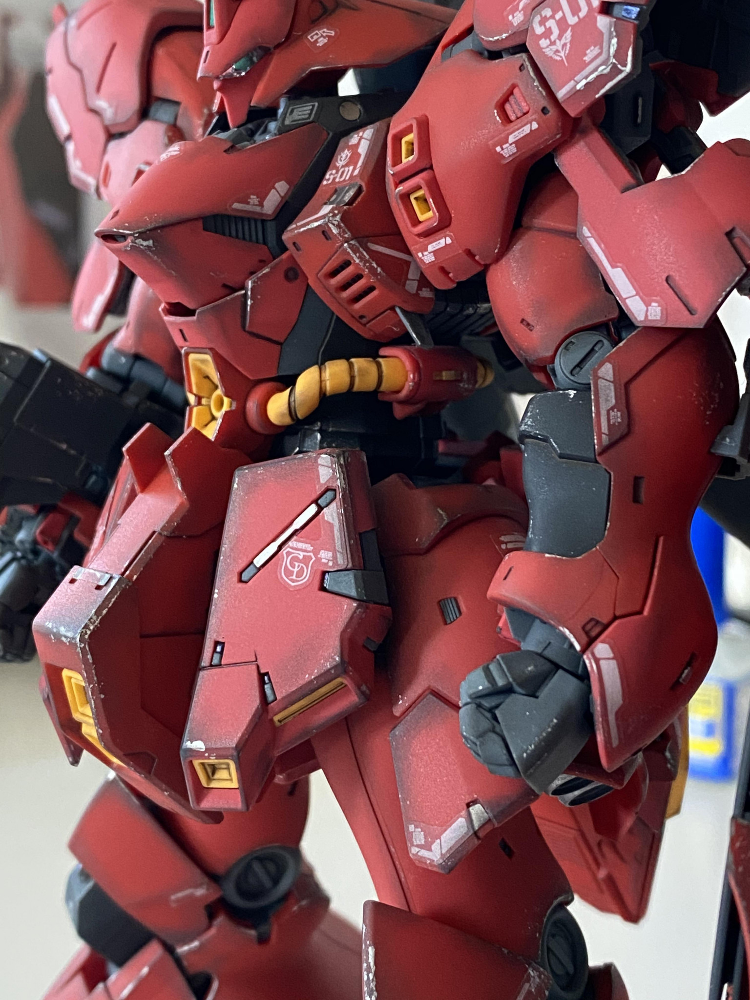 人気SALE100%新品rg サザビー　νガンダム　2体セット　ウェザリング塗装済 完成品 完成品