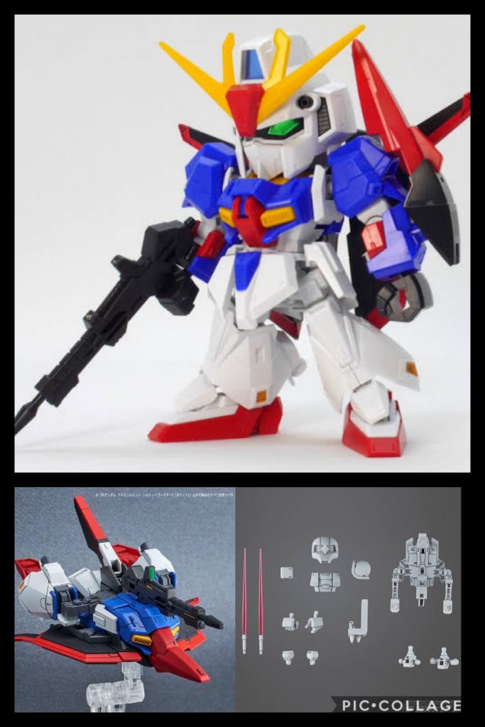 ただ、あの、結構残念だなーって思ったのが、そのパーツを使って可変させたWR、めっちゃカッコイイんですけど、白一色成形だったのでコレ....。