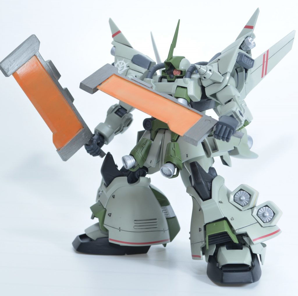 ヒートチョッパー2丁持ちドム・グロウスバイルのヒートサーベルを参考にプラ板で自作しました！