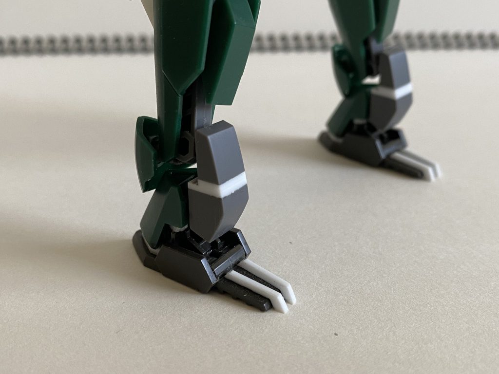 足首の延長とツメ