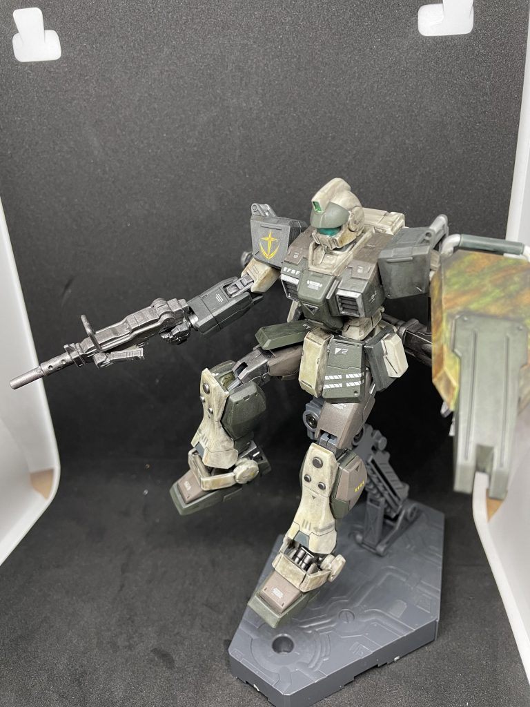 マシンガンを持った状態で回避運動