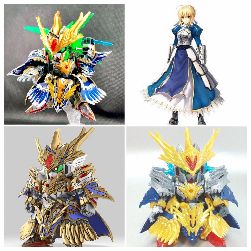 モチーフ、公式、素組との比較。こうやって比べると「正解などない」という気になりますね^_^;