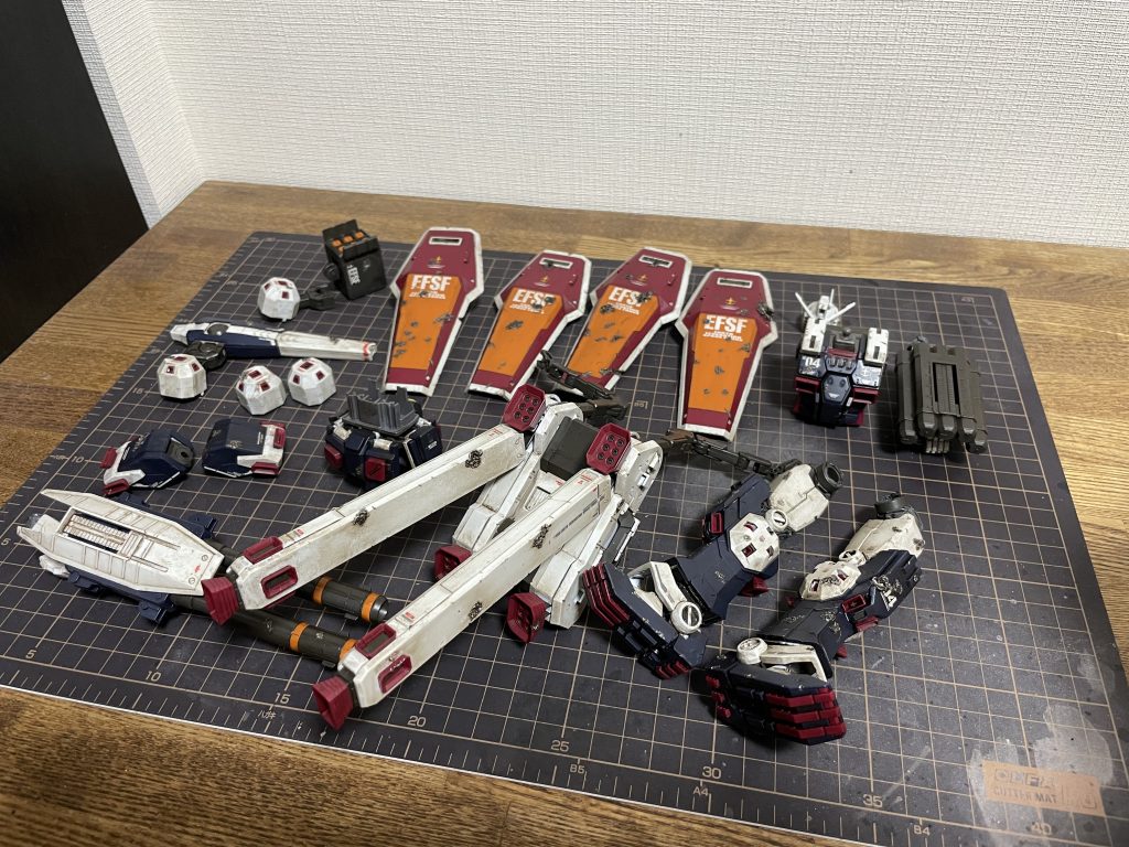 最終組み立て前。