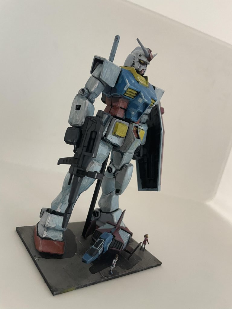 トップコートはガイアのセミグロスを吹いてます。