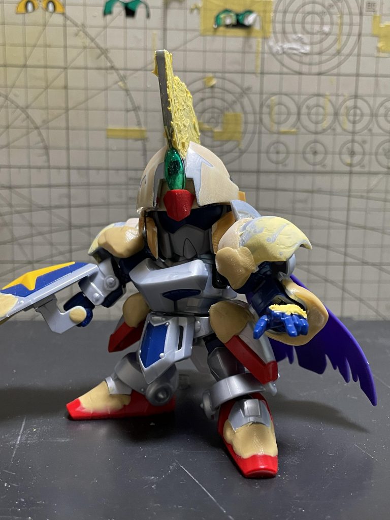 初期の構想。ほぼ騎士ガンダムを使っています。