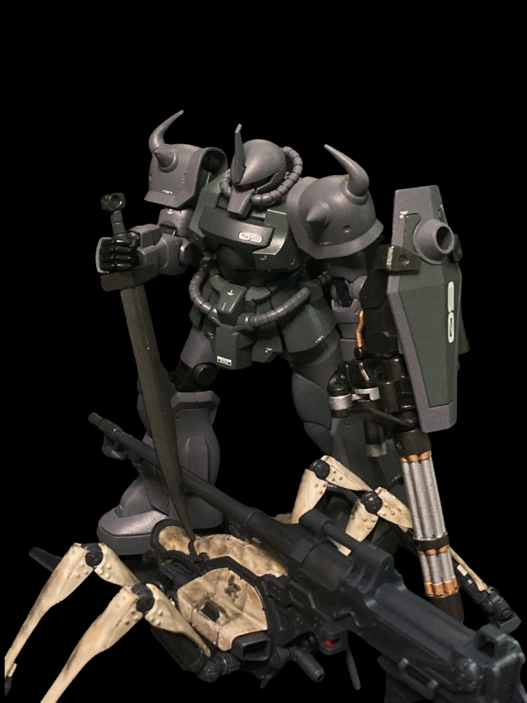 震える山の名シーンを雰囲気だけでもと量産型ガンタンクを持っていなかったのでジャガーノート君に代役をして貰いました。ここまで見ていただき本当にありがとうございました！