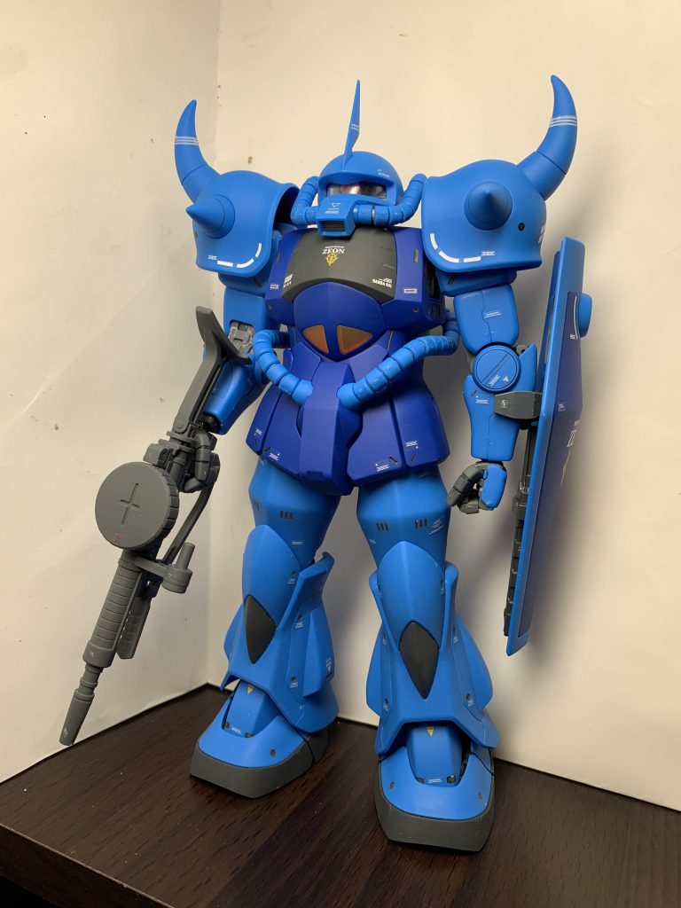 グフはランバ・ラルが乗っているイメージが大きいですが、自分はそうした専用機然としたものは苦手でこういったいかにもな量産機が好ましく…