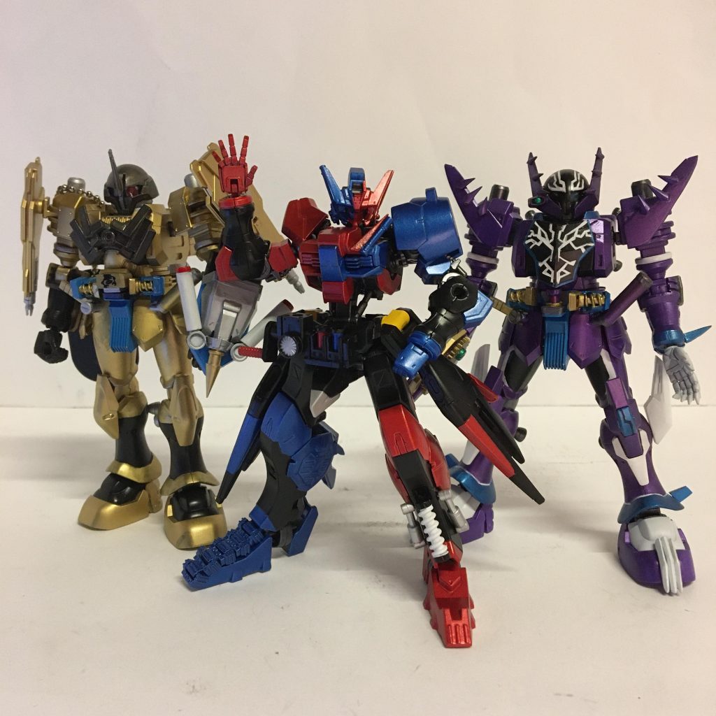 最後にビルド系で集合写真。ヅダローグは改めて今度投稿します。あともう1人はベースキットが決まっているので必ず作って投稿したいです💪🔥