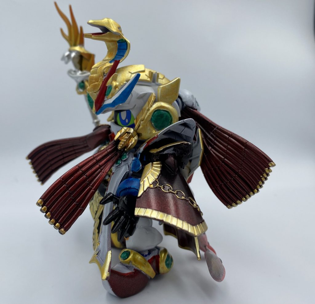 側面。ナドレといえば髪なので。ヴァルキランダーの髪を分割してボールデンで接続しています。