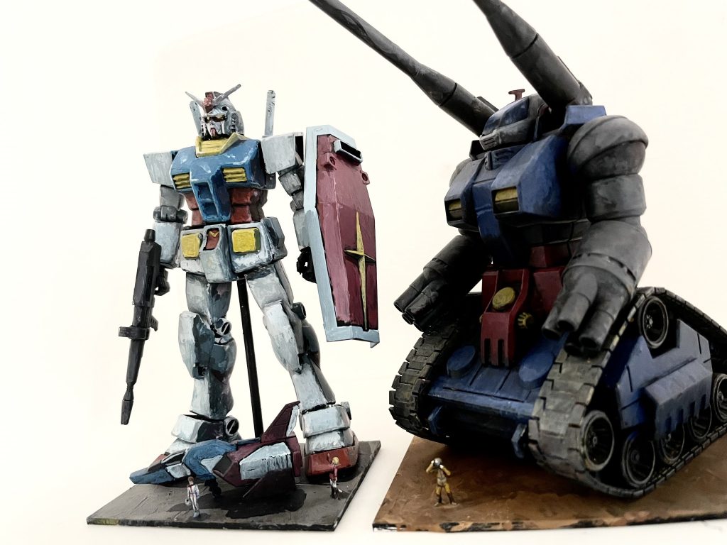 前作のガンダムと1枚