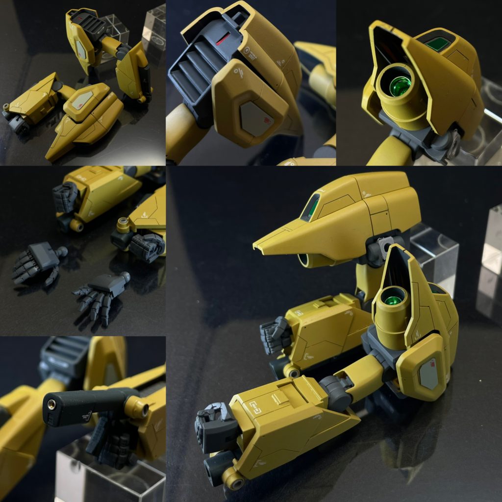 ハンドパーツは、極め手を使いました( ^ω^ )腕部は、大幅に形状変更。