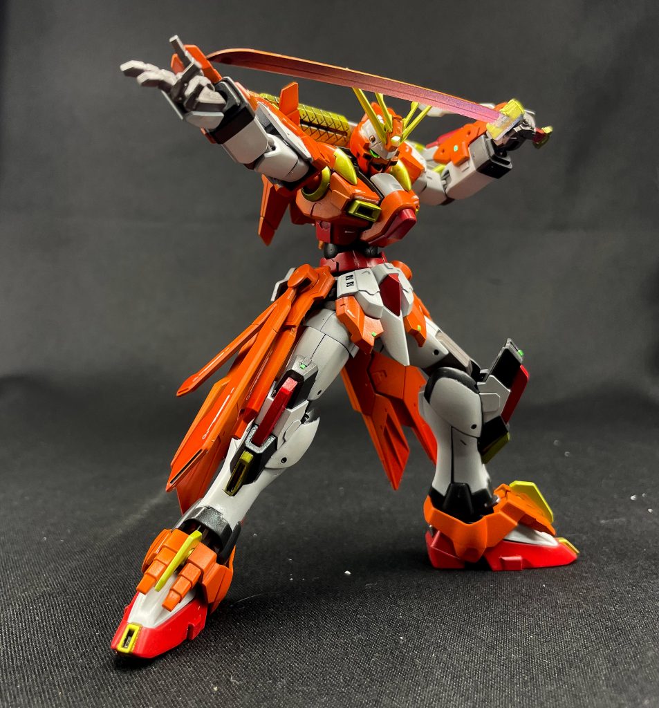 炎熱刀構え用に右手ハンドパーツちょっといじってこしらえました