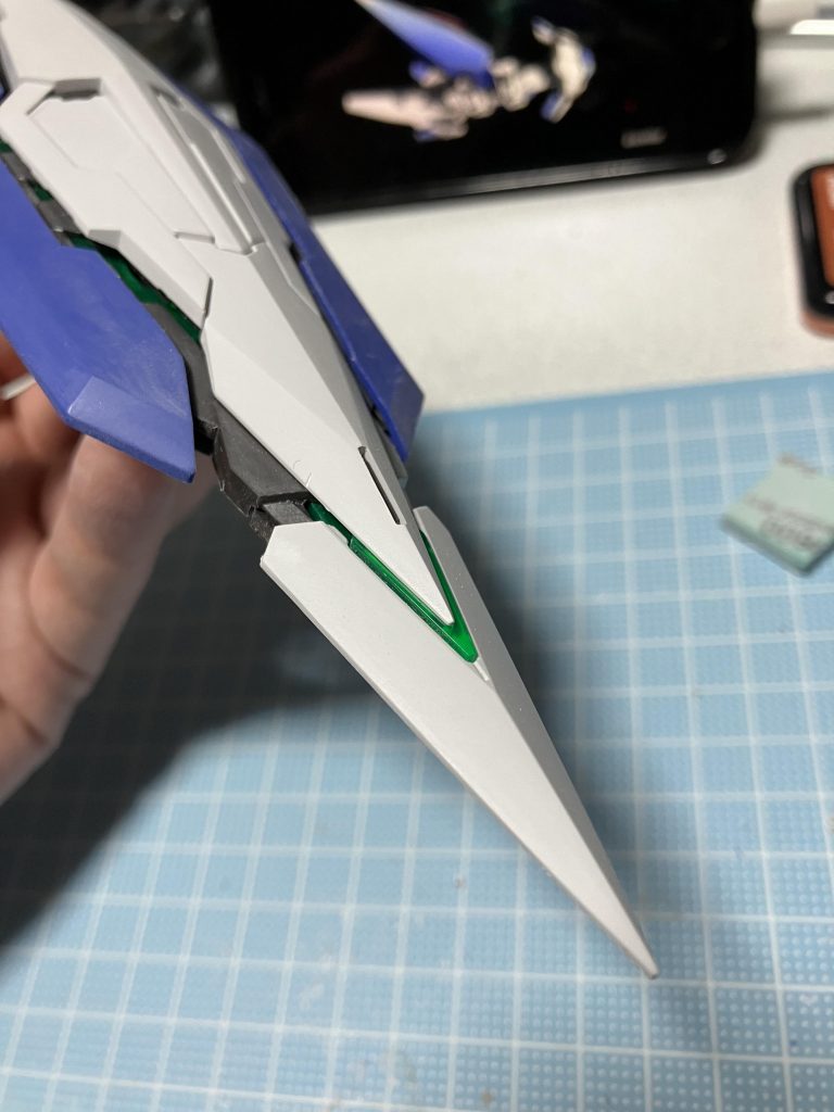 エッジはこのくらいパッキパキにしてます。