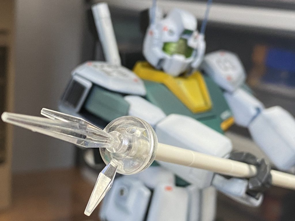 ジャベリン!!持たせたくなりますよね!パーツが欠けていたので現在、修復中です。