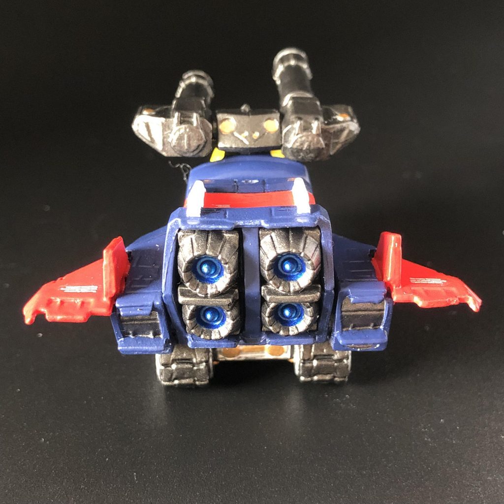 バーニアも塗り分けています。