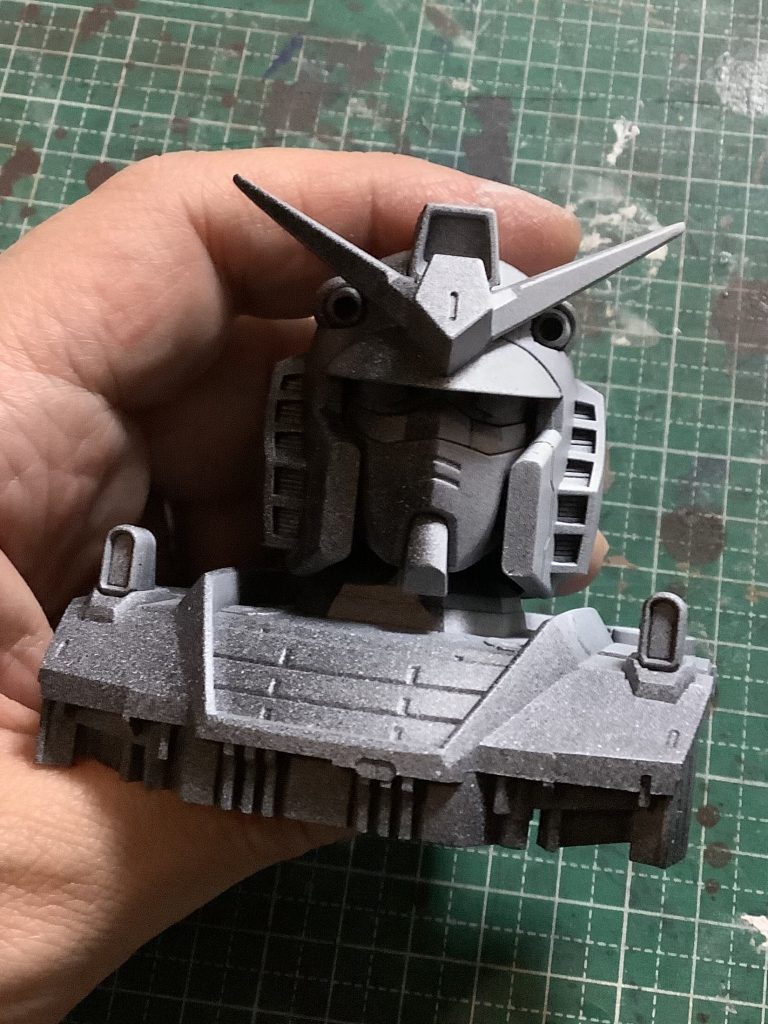 １／４８ガンダムヘッドモデル（with１／６０アムロ&セイラ）–4枚目/制作者：@館長