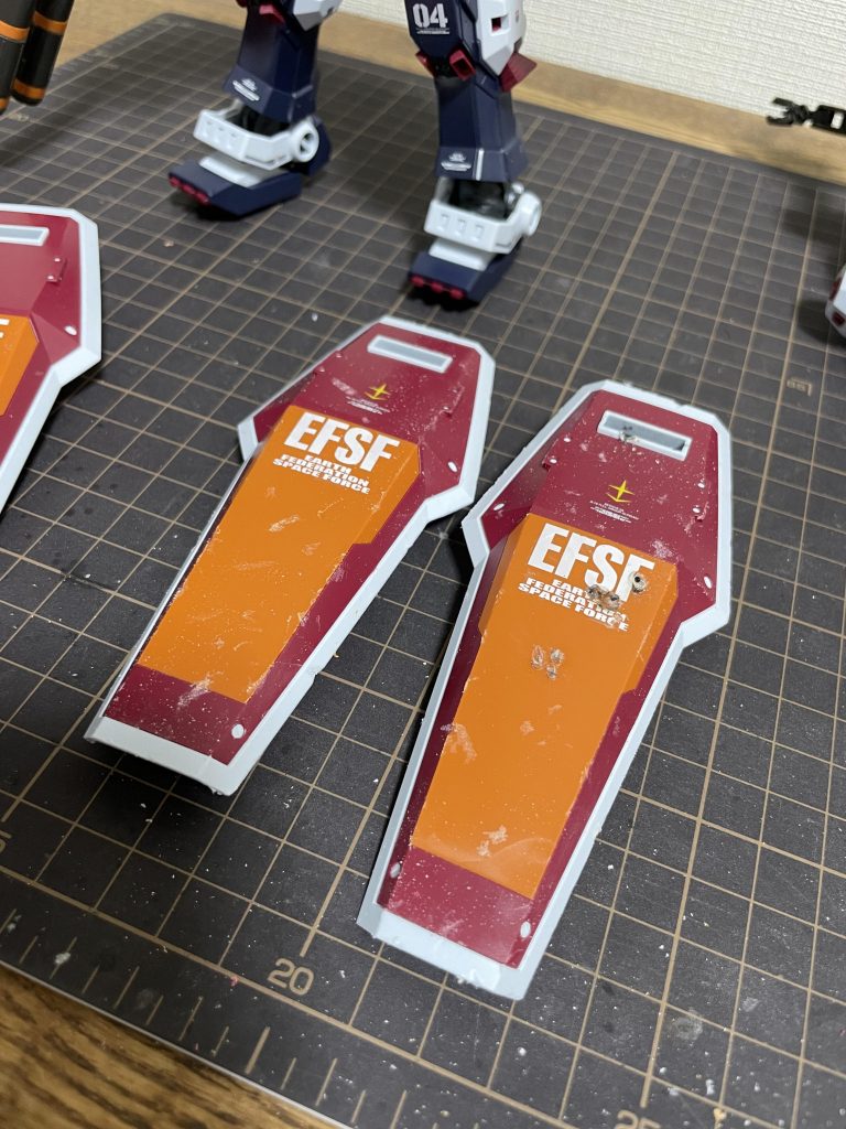 リューターでのダメージ加工後