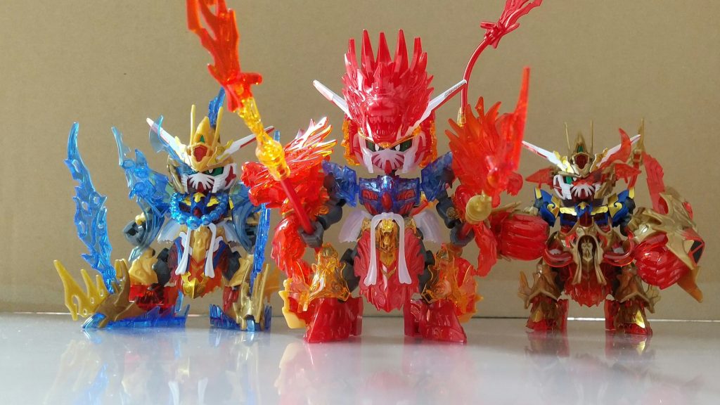 悟空・沙悟浄・猪八戒の3体揃い踏み。