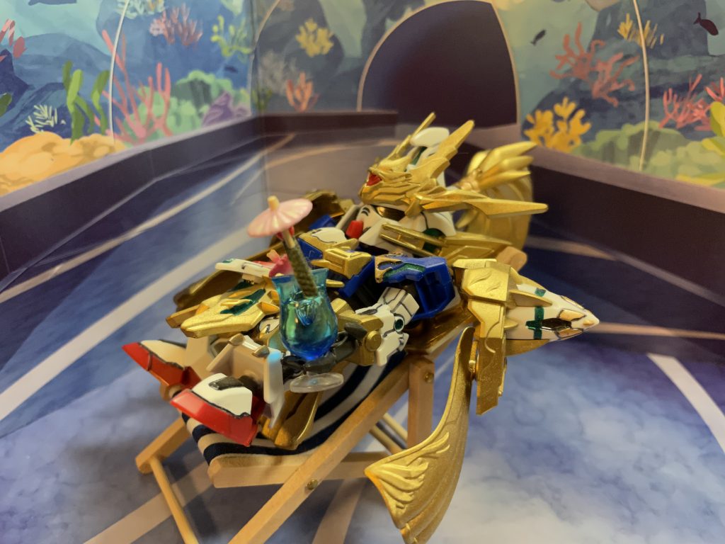 ビーチチェアは100均…最近なんでもありますね。