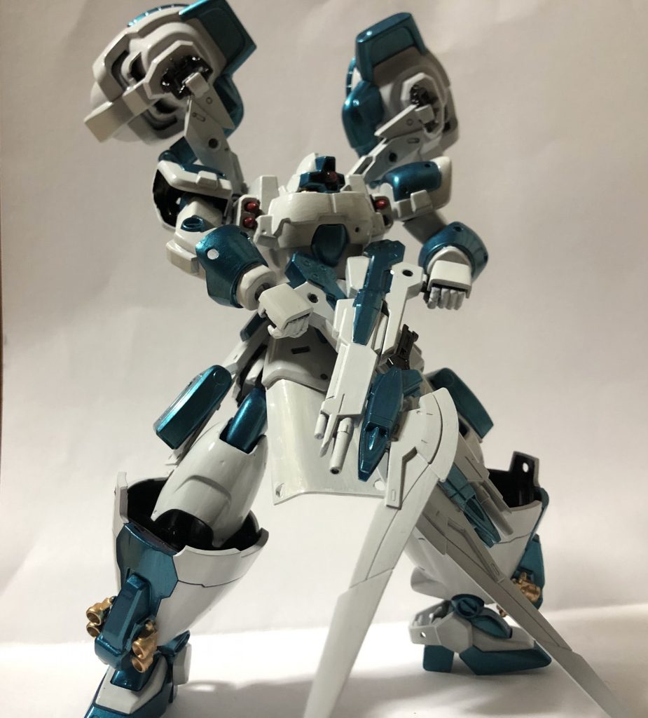 バズーカ撃ち終わると銃剣へパワードアームズのキャノンとマーズフォーのスラッシュブレイドの組み合わせです