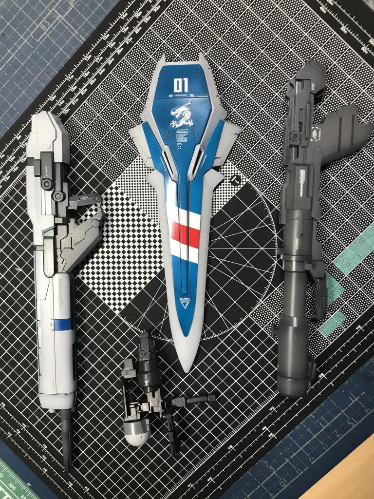 「俺のガンプラ」ということで、自分が乗りたいシナンジュスタインにしました。龍のデカールをどうしても貼りたかった😁