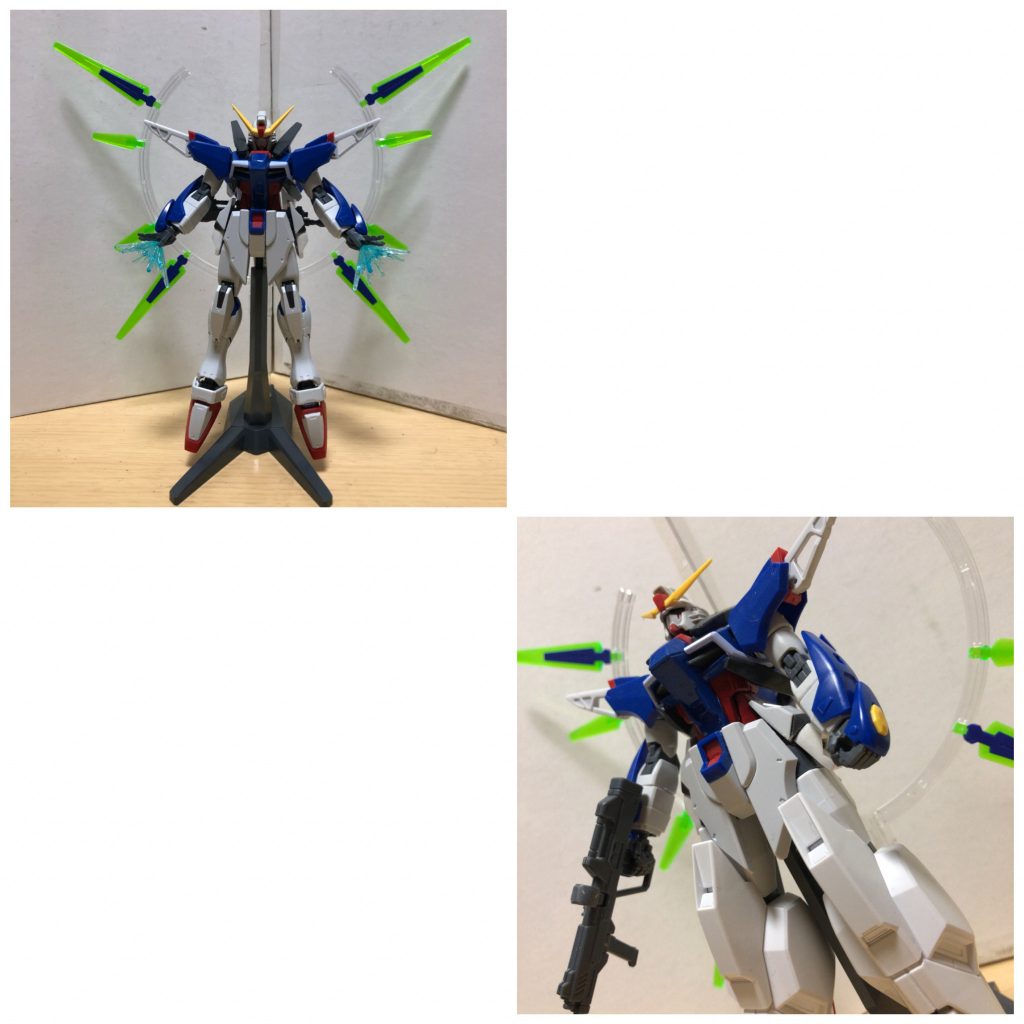 ファンネルは背面に翼のように展開するとデスティニーの光の翼のようなエフェクトが発生して、飛行能力が向上する。