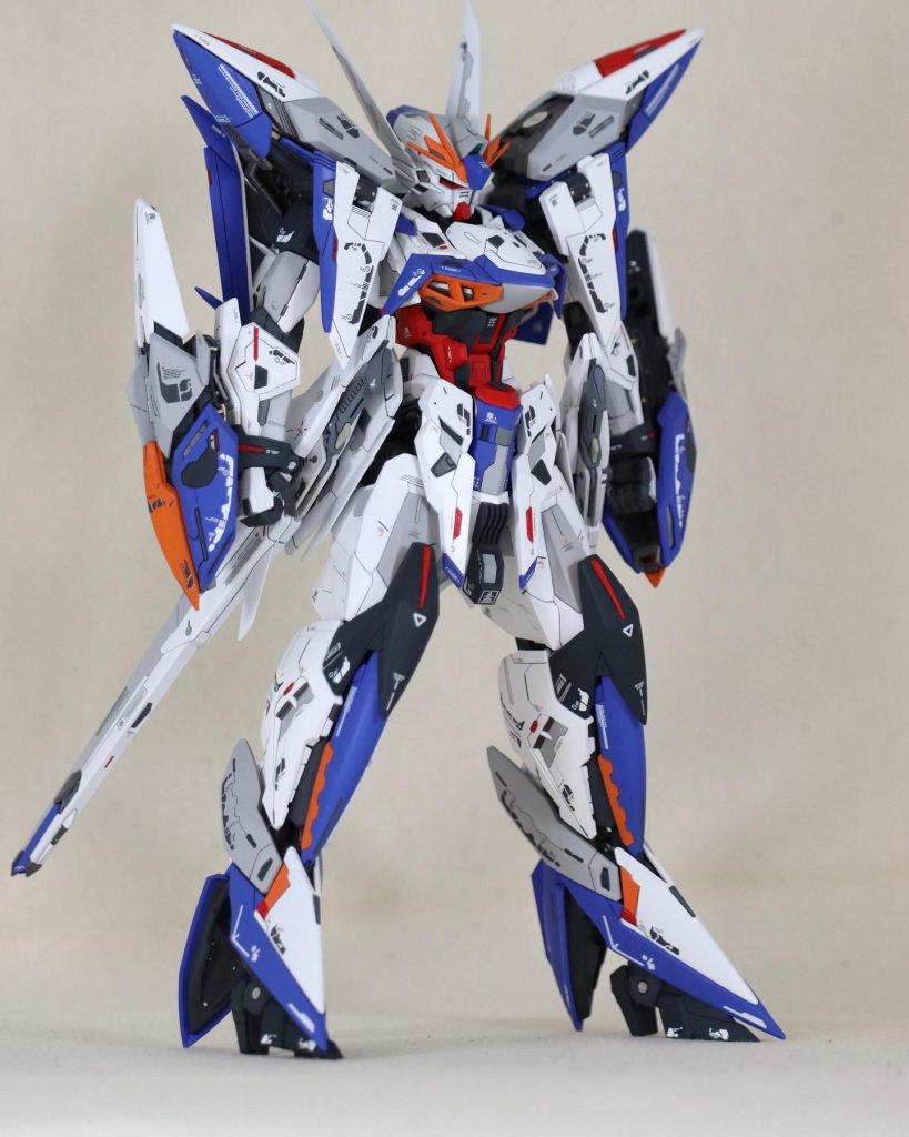 スタイル改修はナシ。スジボリと台形型のディテールアップパーツを追加色分けを増やして情報量を追加しました。