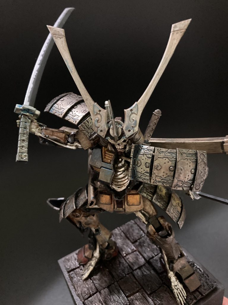 一介の兵士の、霊の叫びな感じを目指してみました^ ^骨格を打ち出す為にポージングを固定にしています。