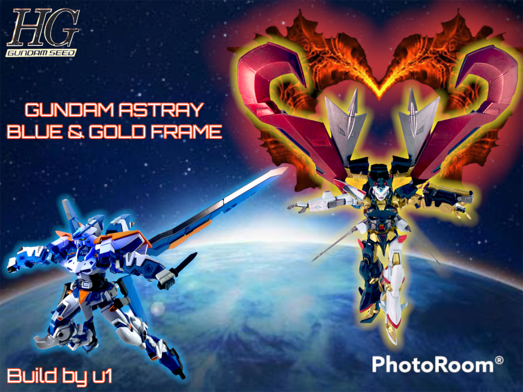 最後に以前作ったブルーフレームとの共演。今後他のアストレイシリーズとも並べてみたいですね。