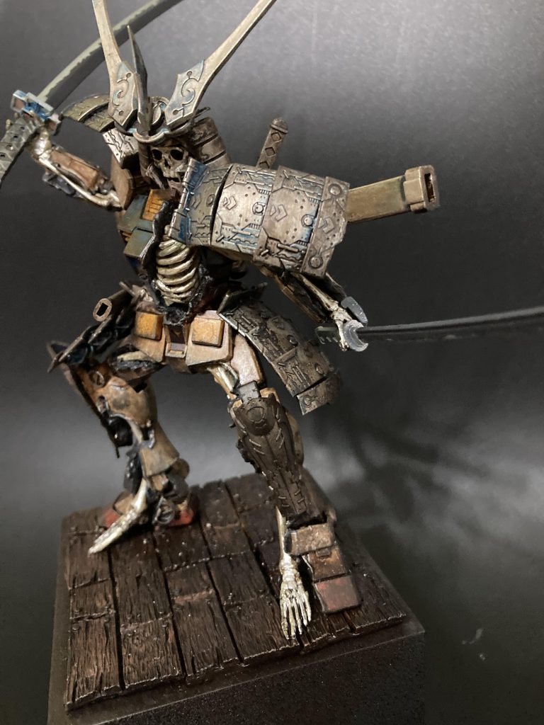 真武者頑駄無風をボーンなイメージで製作してみました。