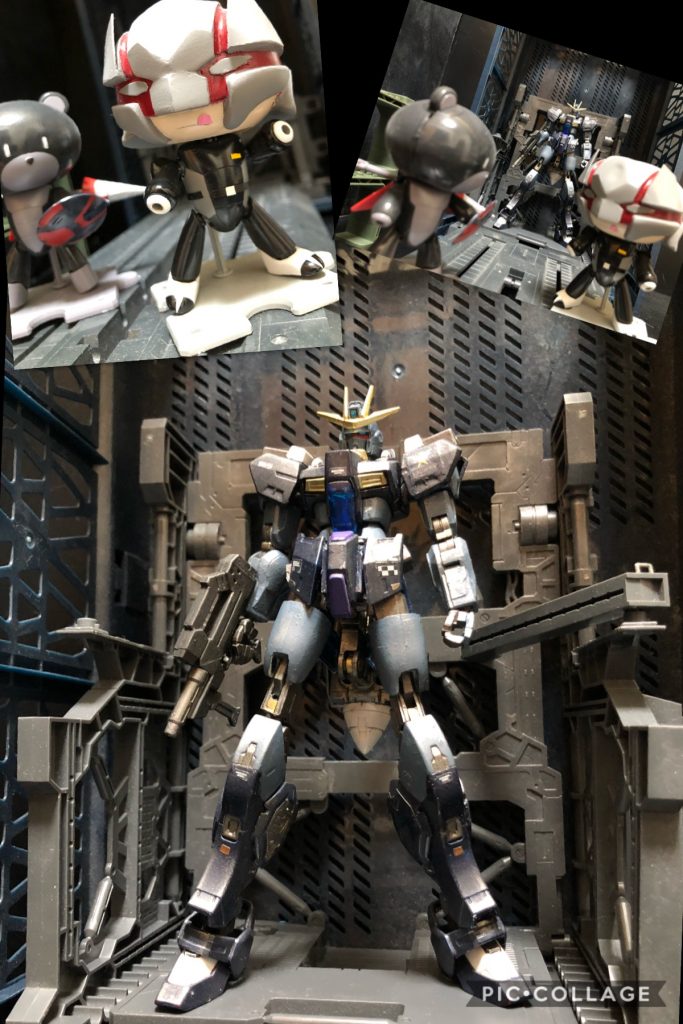 oyz「コレが私の専用G(ガンダム)スターダム!GスターダムGP(ジェネラルパーパス)です!」くろいの 「おおコレが....。あれ?めっちゃ、あっさりしてるね..?コレって可変...する?」oyz「ハイ!もちろんですよ!今回は究極の汎用機を目指しました!」くろいの「汎用機?」oyz「GPってのはジェネラルパーパスの略で汎用性を意味してるんです!コレはインパルスガンダムの様に、様々なバックパックを用いる事で、その戦況に合わせた性能に特化する事が出来ます!」くろいの 「おお...なるほど!」oyz「ですので、本体は軽量かつシンプルに。そして各バックパックを活かせる様、エネルギー供給用に擬似太陽炉を搭載しました!」くろいの「なんで“擬似”なの?」oyz「私の技術じゃあ“擬似”で精一杯ですよっ!」くろいの 「あーそうなの?」oyz「基本武装はショートバレルのビームライフルです。それだけです。」くろいの 「シンプルにって事ね。」oyz「バックパックはそれぞれに飛行形態に可変し独立した支援機になります!本体に合体した後もそれぞれに可変する事が可能です!」くろいの 「で、バックパックはいくつあるの?」oyz「A装備からE装備まであります!」くろいの 「えー!?て事は5つ!?しかもそれぞれに可変ー!?」oyz「そうなんです!なので画像は一枚たりともムダには出来ないんです。どんどん紹介していきますよ〜!さあ、ついてきてくださいっ!くろいの 「あー、見るだけで、お腹いっぱいになりそ...。(´ω`;)」