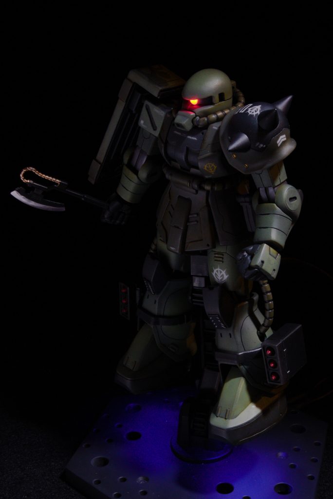 旧HGザクⅡ（リバイブじゃないほう）LED電飾–8枚目/制作者：@akiatom