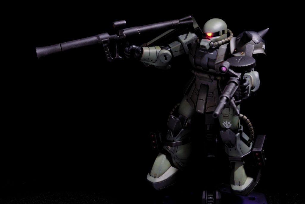 旧HGザクⅡ（リバイブじゃないほう）LED電飾–2枚目/制作者：@akiatom