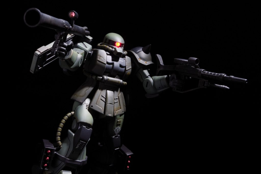 旧HGザクⅡ（リバイブじゃないほう）LED電飾–3枚目/制作者：@akiatom