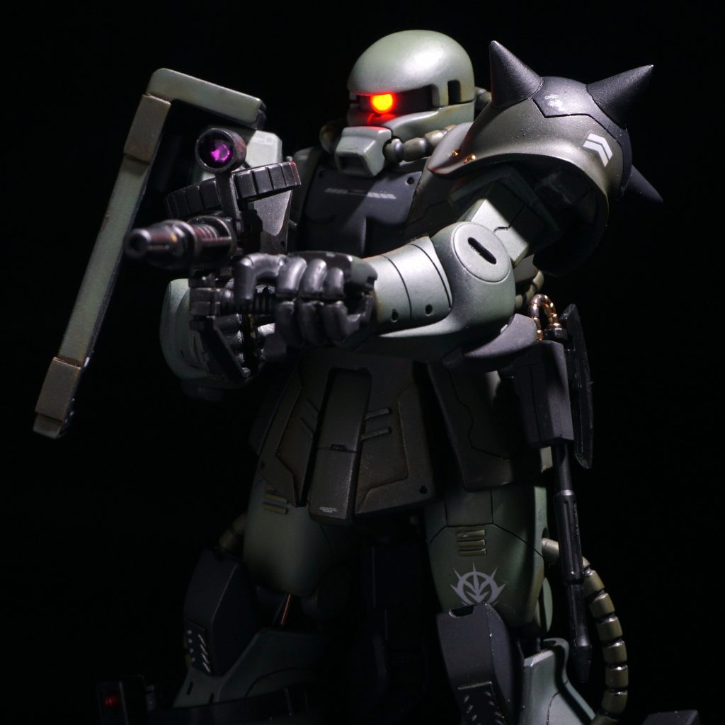 旧HGザクⅡ（リバイブじゃないほう）LED電飾–4枚目/制作者：@akiatom