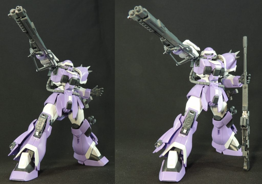 いつも仮組の段階で様々なポージングをとらせ、完成後のディスプレイのイメージを膨らませています。