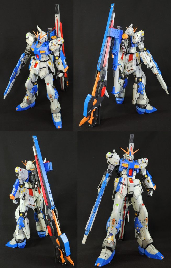 バトルダメージやウェザリングを極力控えて、キャラクターフィギュアを製作するつもりで、丁寧な塗装を心掛けました。