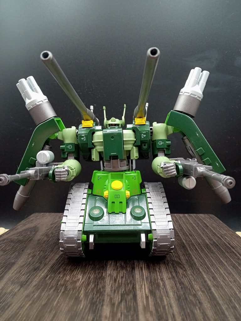 というわけでティエレンとガンタンクでミキシングしたものですね。ティエレン自体が重量型なのでタンクと合わせてみたら結構しっくりきました。