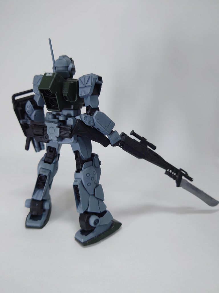 制作は、缶スプレーでの全塗装・ディテールアップパーツ追加・スミ入れ・水転写デカールといった感じです。旧キットのEz8のジャンクが部屋から出てきたので、加工して流用しています。