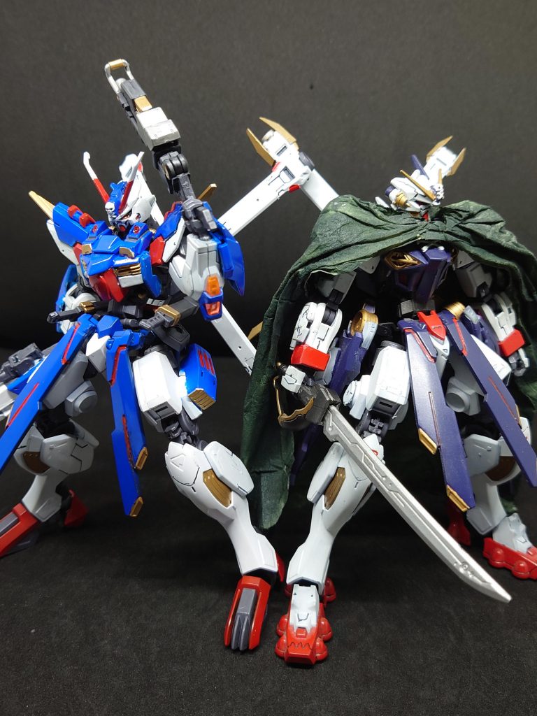 クロスボーンガンダムX72と二機で撮影X1とX3残るはX2を作っていきたいところですが構想とパーツがまだ整っていないのでまだまだ時間がかかりそうです(；´Д｀)