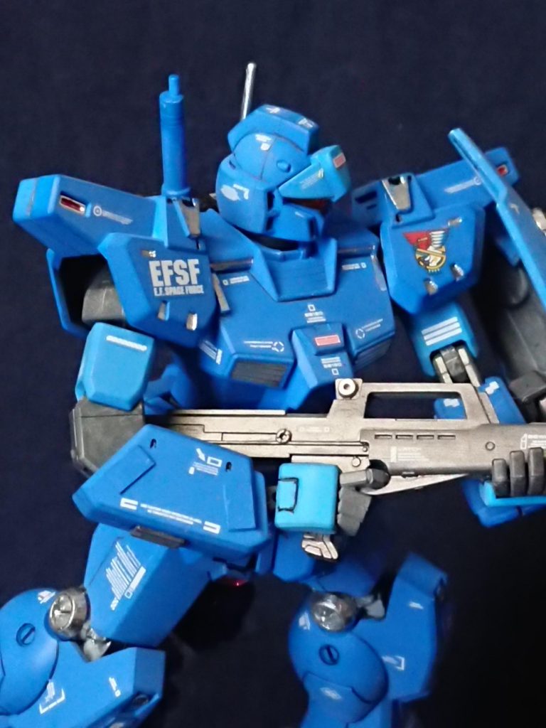 スレッガー・ロウ中尉乗機 HGUC 1/144 ジム・カスタム–2枚目/制作者:HH