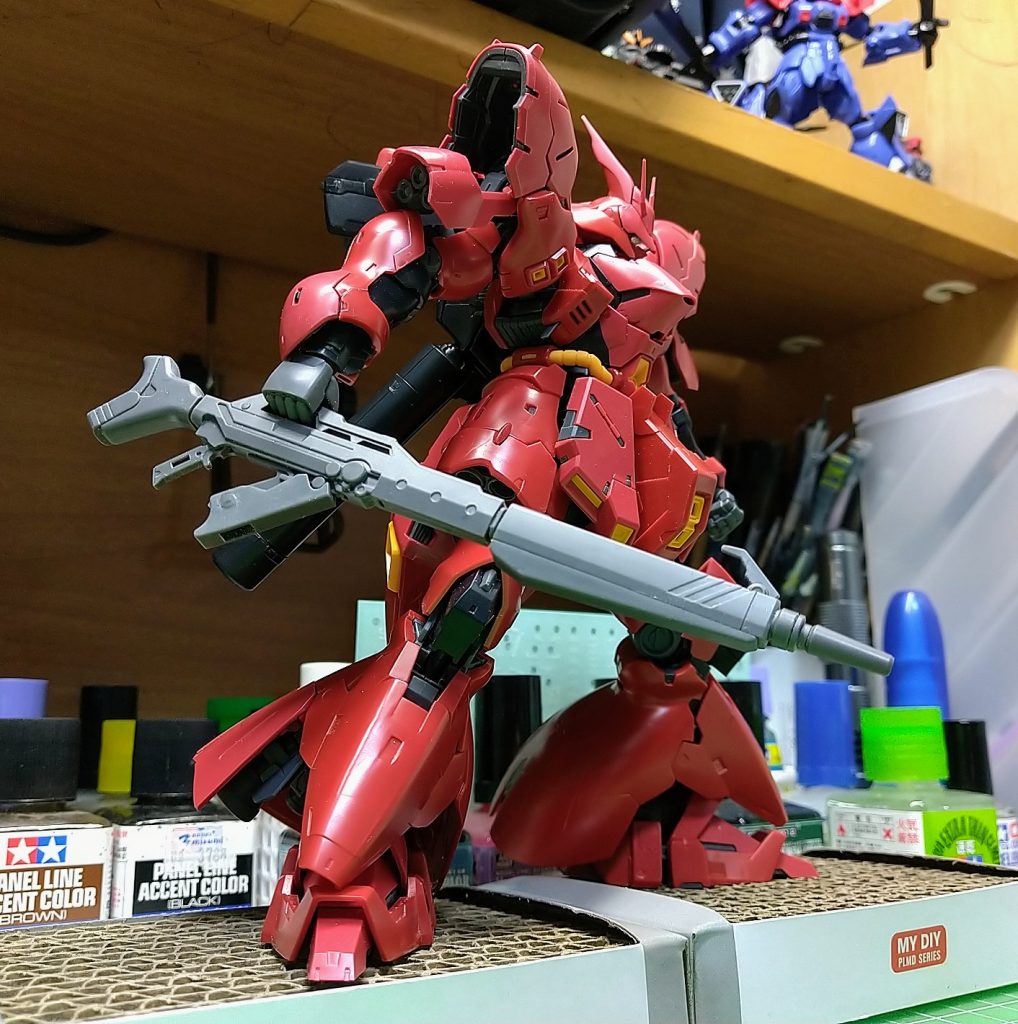 キットを組んだ状態です。ここから部分塗装、半光沢クリアを吹いてウェザリングで仕上げました。