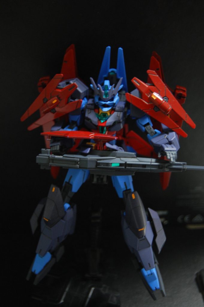 ライフルが少し短いけど例のポーズ。