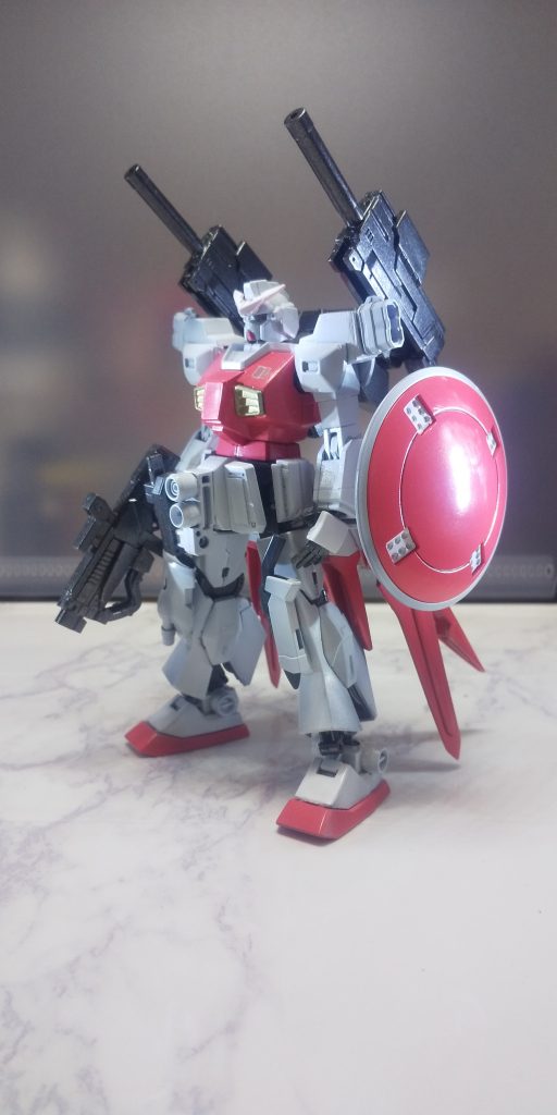 宇宙に身を隠す袖付き及びジオン軍残党を処理する部隊の隊長機。エゥーゴから接収したネモをベースに、バーニアや一部装甲、センサーを強化したカスタム機。この部隊には分かりやすい隊長機が存在しなかった為、一番階級の高い隊員に宛がわれた形になる。