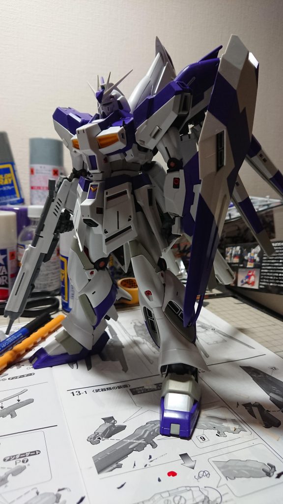 MG 1/100 Ｈｉ-νガンダム Ver.Ka＋HWS–4枚目/制作者：ぽんぽん(手抜きﾓﾃﾞﾗｰ)